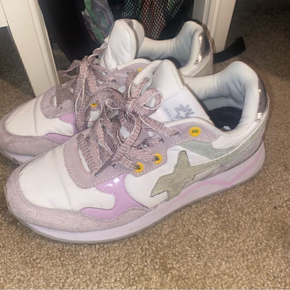 W6YZ Purple Star Sneakers